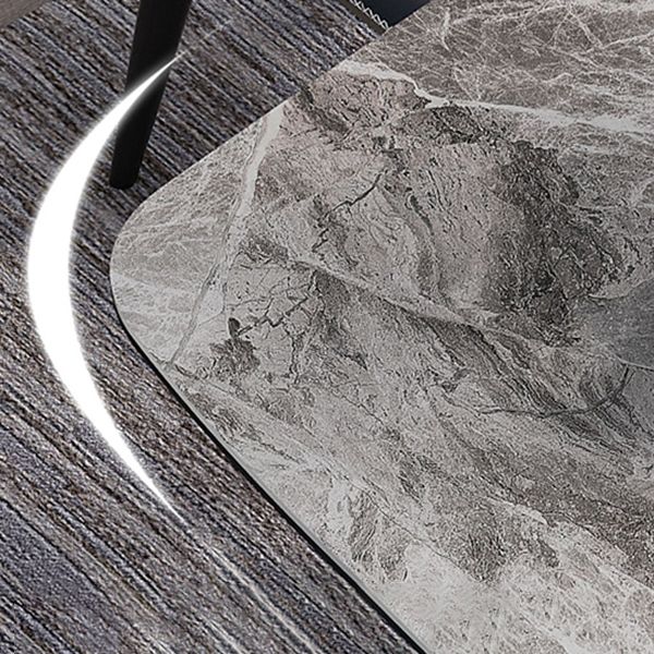 Rectangle Dining Room Table Industrial Kitchen Desk with 4 Legs