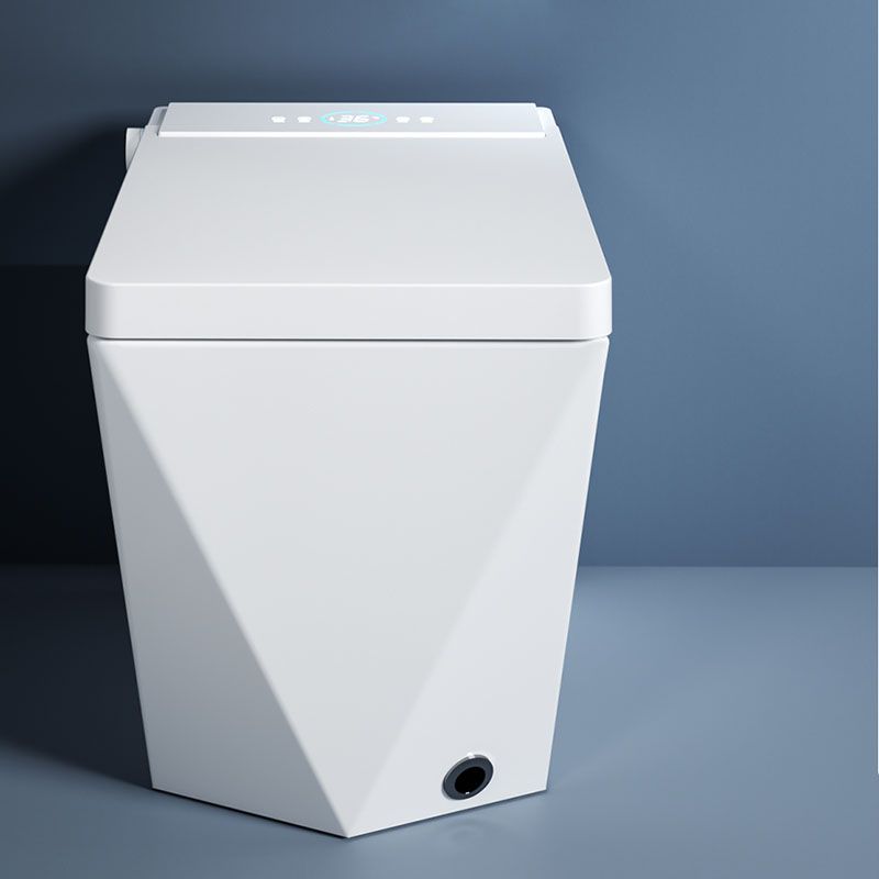 Black / Gray / White Electronic Toilet Elongated Floor Mount Bidet