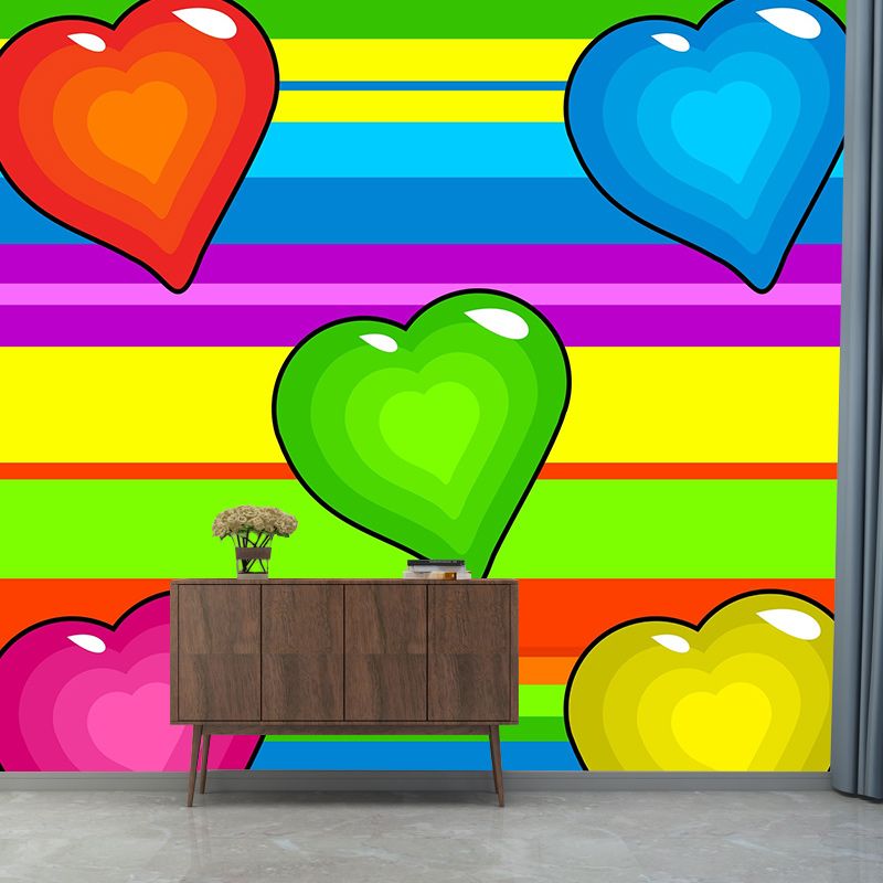 Environment Friendly Mural Wallpaper Graffiti Illustration Indoor Wall Mural