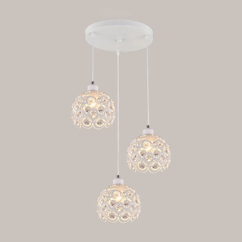 Accoglienza a ciondolo a ciondolo Globe Simplicity Crystal Crystal Dinning Room a sospensione Luce a sospensione