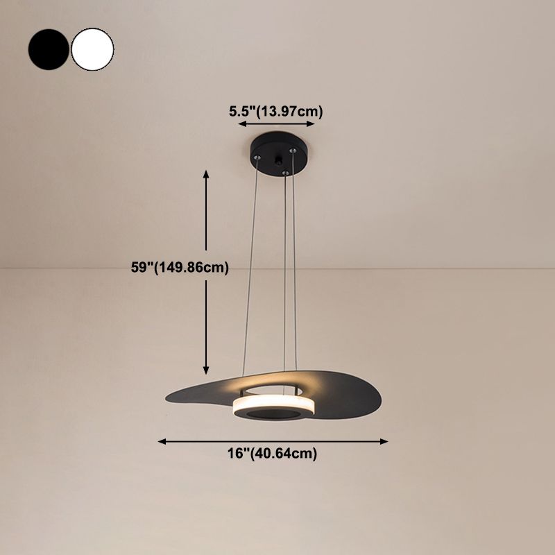 Lámpara de aluminio con lámpara LED moderna con estilo de aluminio.