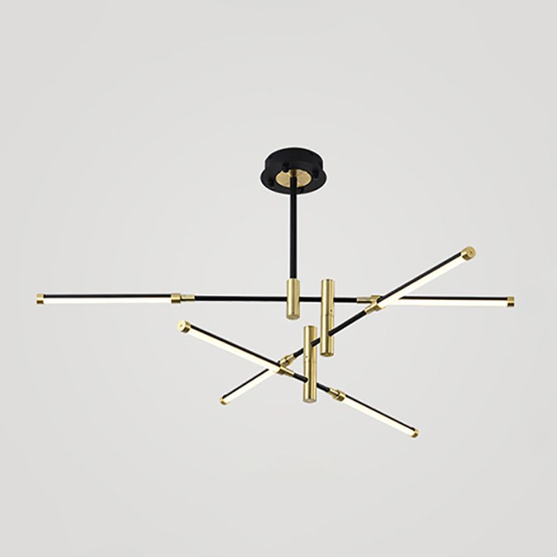 Postmodern metalen multi-tier kroonluchter verlichtingsarmatuur LED kroonluchter hanger voor zitkamer