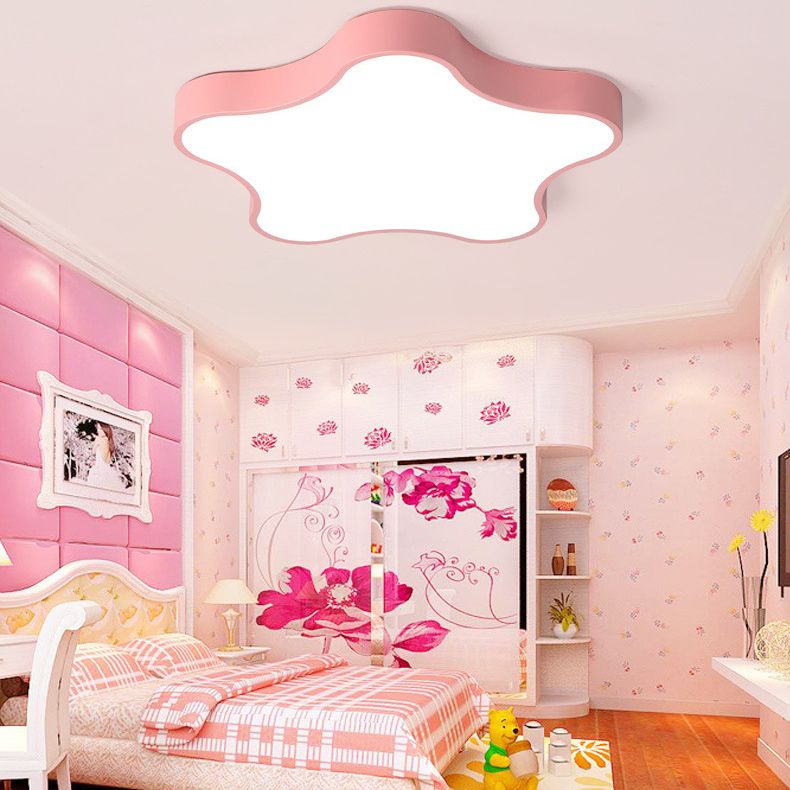 Star Flush Mount Light Fixtures 1 Light Metal Contemporary Ceiling Lights Flush Mount