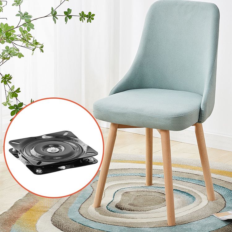 Home Scandinavian Side Chair Swivel Parsons Back Wood Dining Room Chair Set