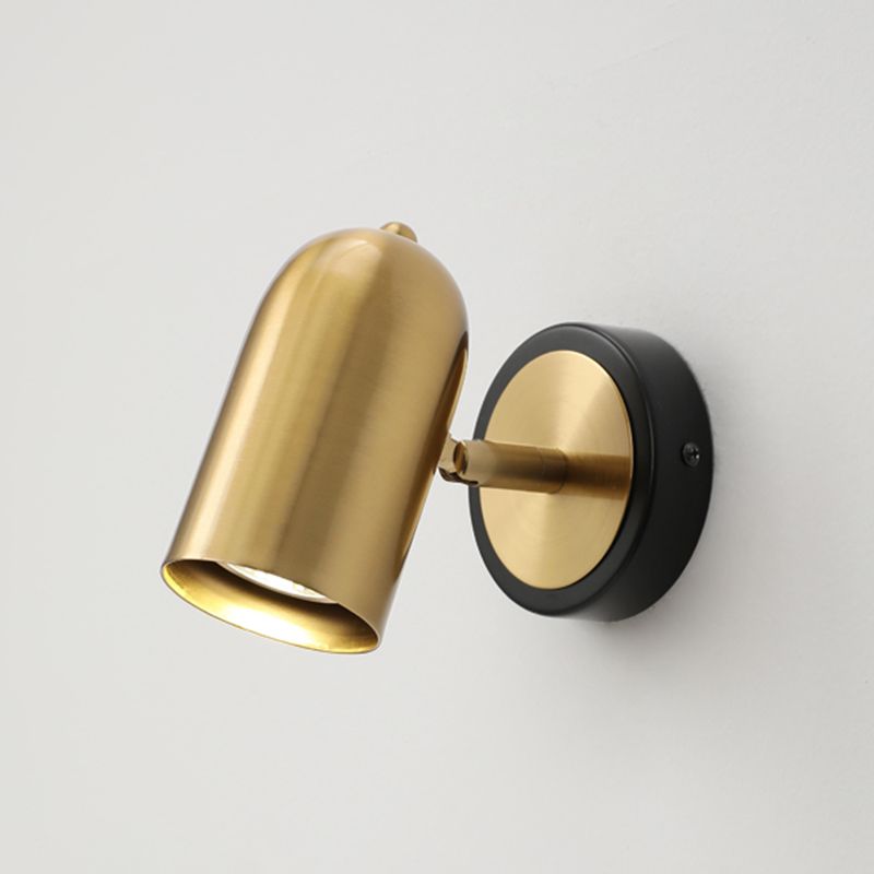Modern Simple Metal Wall Light Cylinder Shape Rotatable Wall Lamp for Living Room