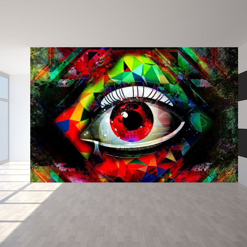 Cool Graffiti Mural Wallpaper for Boys Bedroom Entertainment Wall Decor, Made to Measure