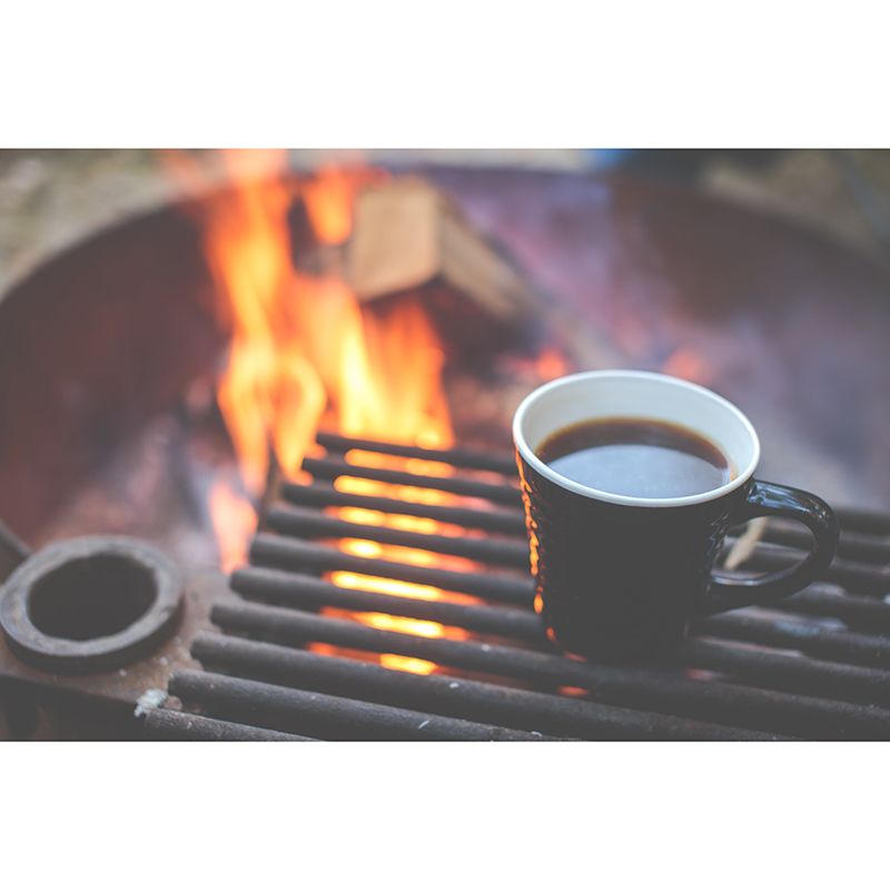 Modern Aromatic Coffee Mural Photography Horizontal Wall Covering for Coffee Shop