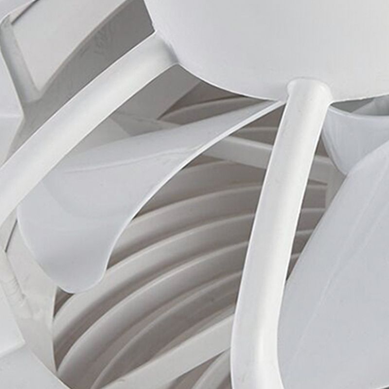 Lámpara de ventilador en forma de tambor rosa caricatura led metal semi flush luz para habitación infantil