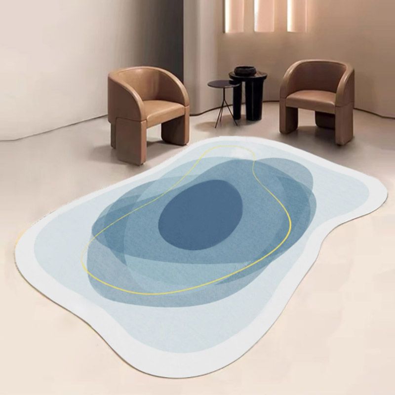 Stylish Novelty Shape Carpet Trendy Polyester Rug Anti-Slip Backing Carpet for Home Decor