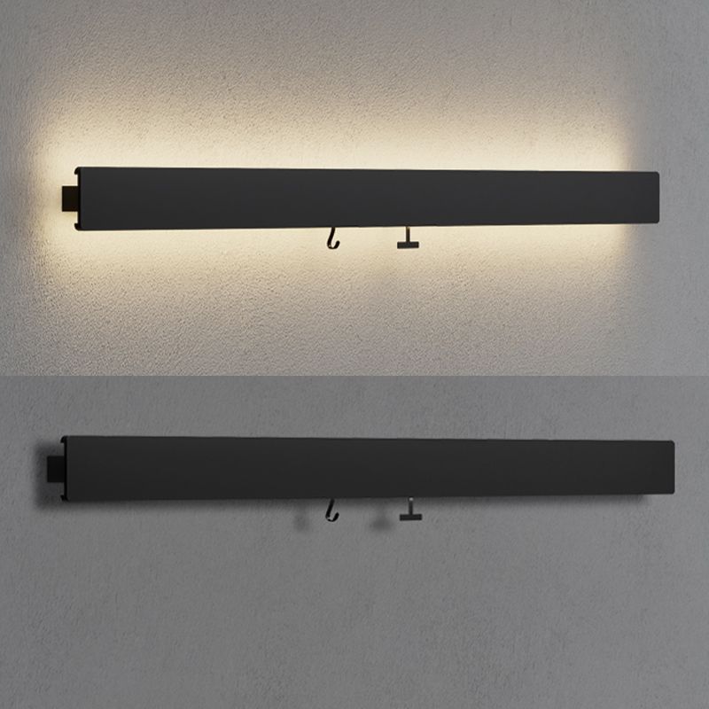 Luce da parete da parete lineare Light Seguit Light Aibliting Metal Sconce, navi senza decorazioni