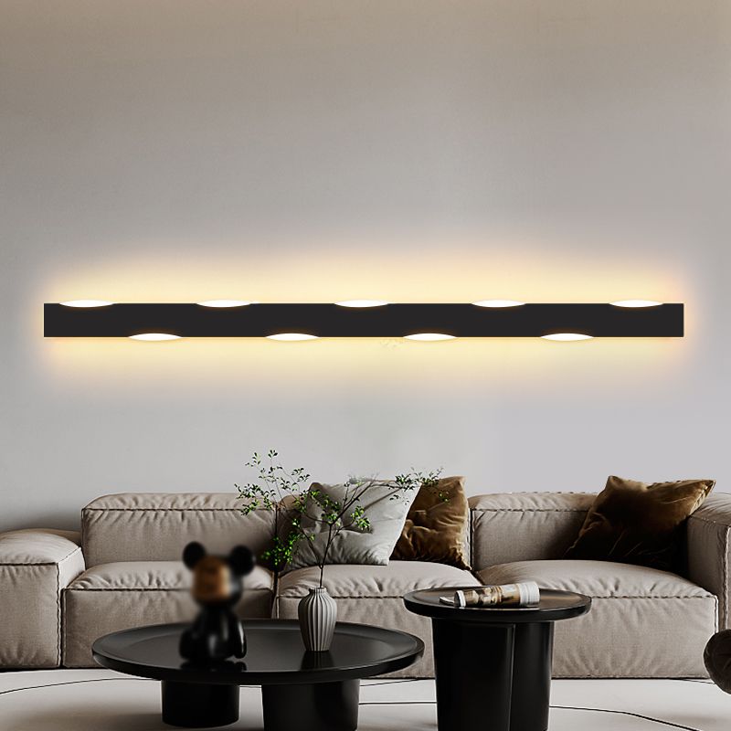 Forma de forma lineal Iluminación de pared de metal Estilo moderno 1 Luz de la pared de luz Luz de la pared de la luz.