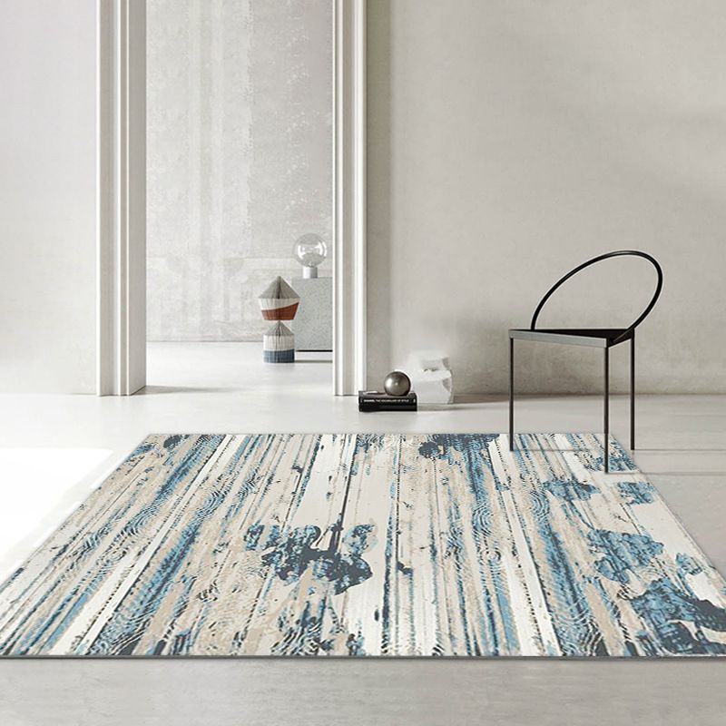 Grey Modern Carpet Polyester Graphic Carpet Washable Carpet for Home Decor