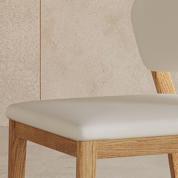 Contemporary Style Solid Wood 4 Legs Home Use Dining Side Chair