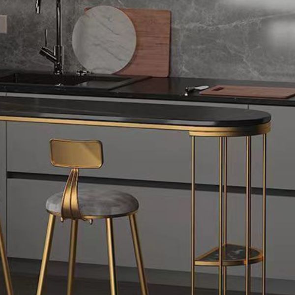 1/2/3 Pieces Table and Stool Set Modern Oval Bar Pub Table Set