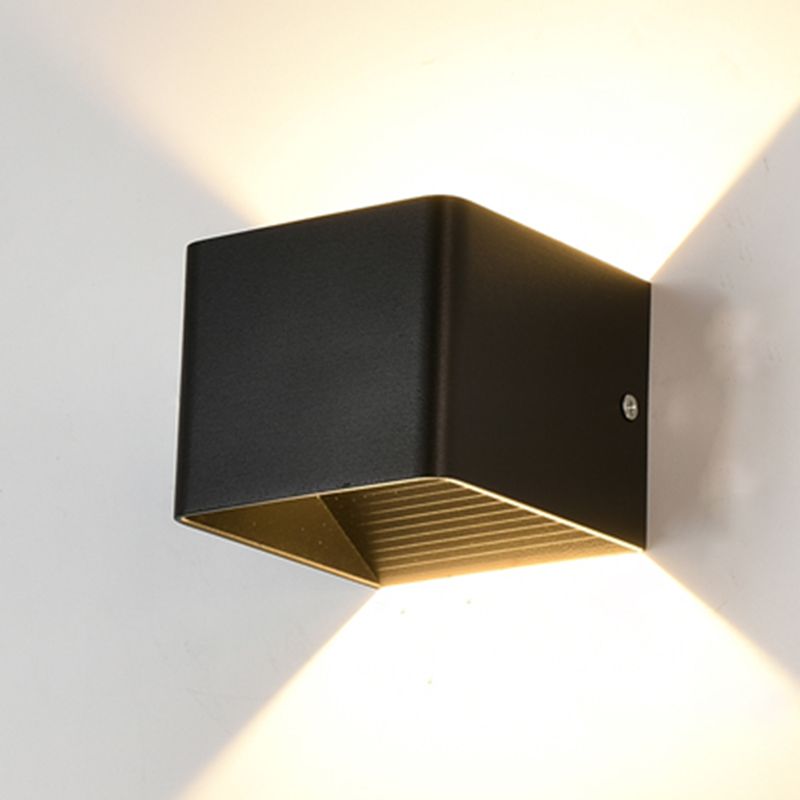 Metal Sconce Light Fixtures Black/White Wall Mounted Lights for Outdoor