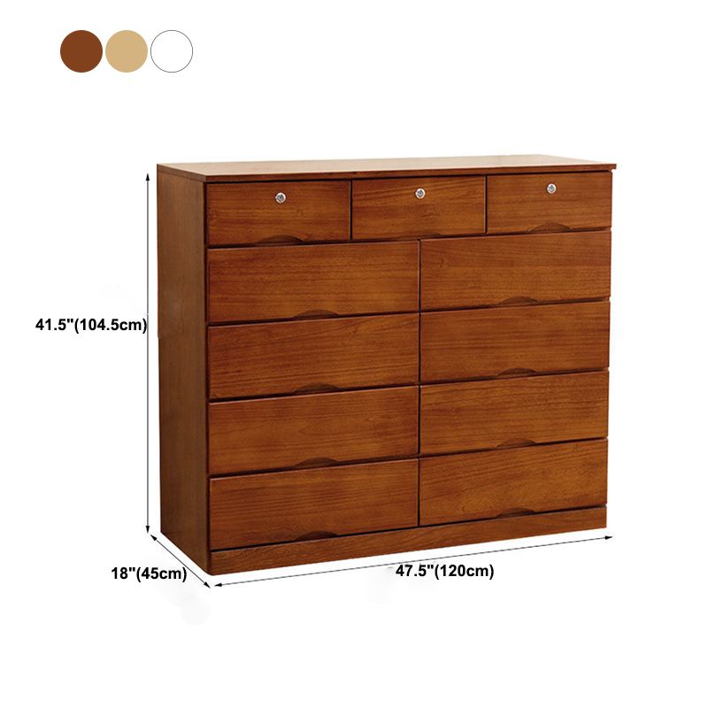 Traditional Storage Chest Dresser Wooden Storage Chest with Drawers