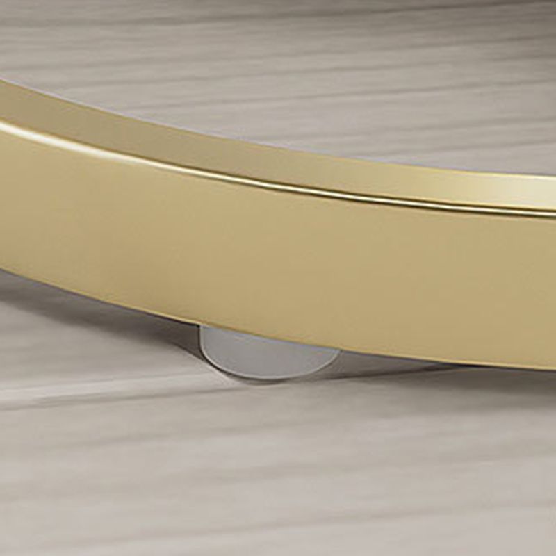 Modern Double Tier Side End Table Round Corner Table for Living Room