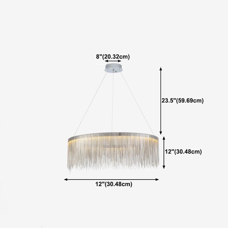 Postmoderne stijl Tassel kroonluchter licht Noordse minimalistische stijl hanglamp voor slaapkamer