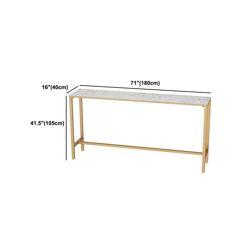 Glam Bar Set 1/2/4/7 Pcs Marble Bar Table with Upholstered Stools