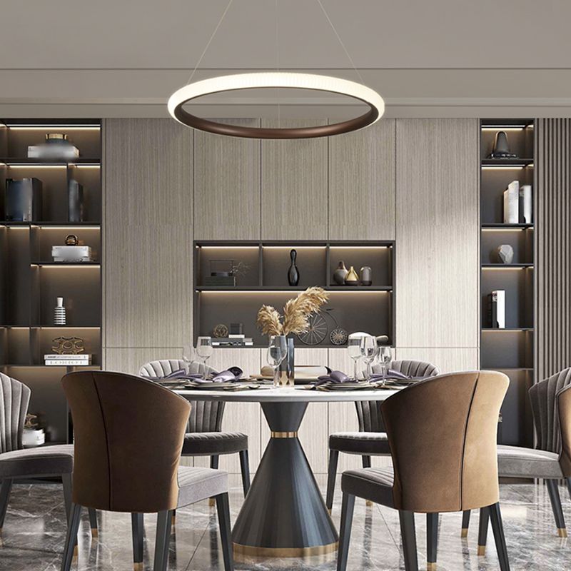 Twisted Shade Metal Chandelier Light Modern 1-Light Chandelier Lighting Fixture