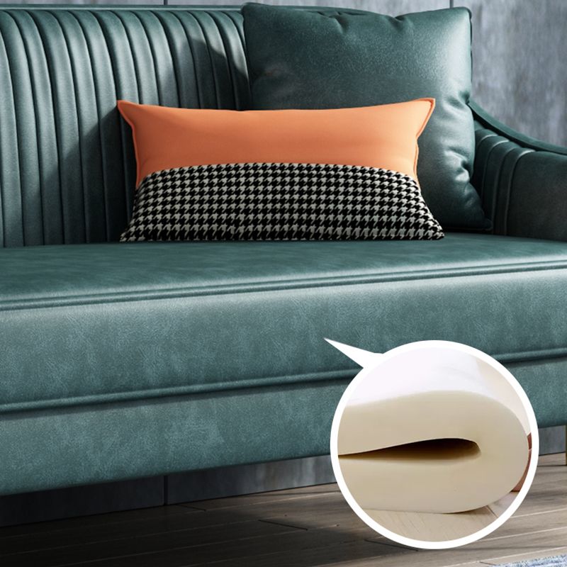 Faux Leder modernes Sofa 31 "W Habed Armsofa für Wohnzimmer