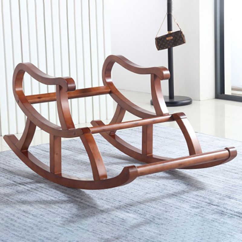 Modern Rocker Upholstered Button-Tufted with Gray Frame Rocking Chair(without Pillow)