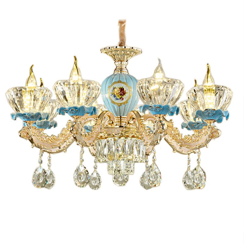 Nordic Style Chandelier Light Postmodern Style Crystal Pendant Light for Living Room