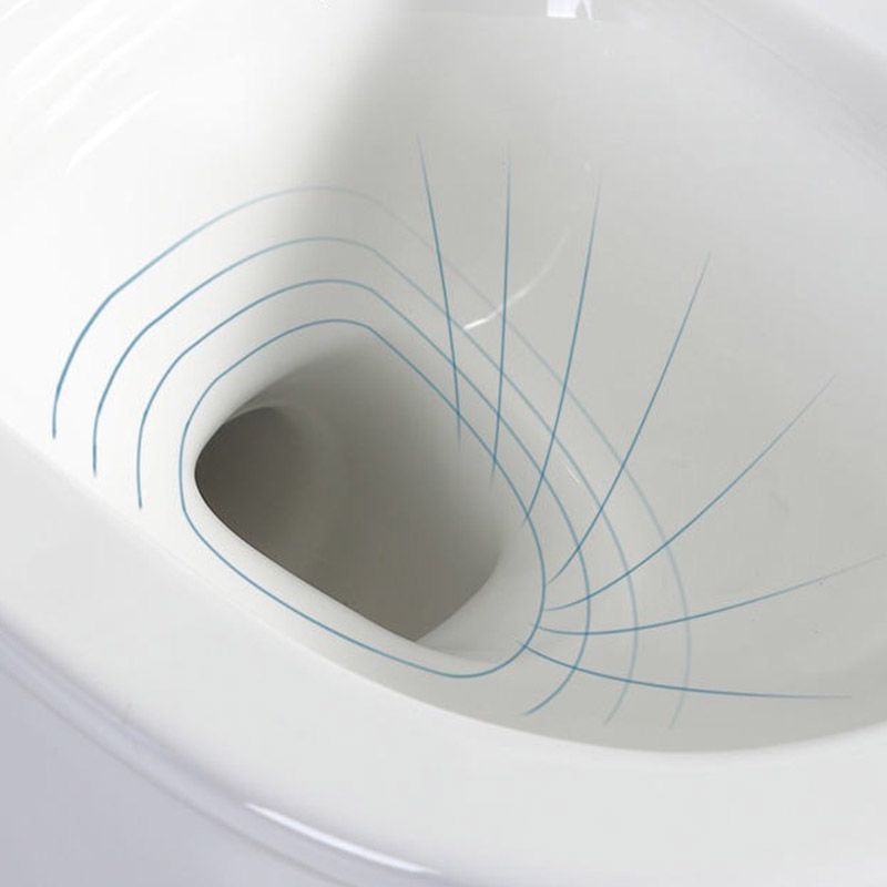Traditional 1-Piece Toilet Bowl Floor Mounted White Urine Toilet for Bathroom
