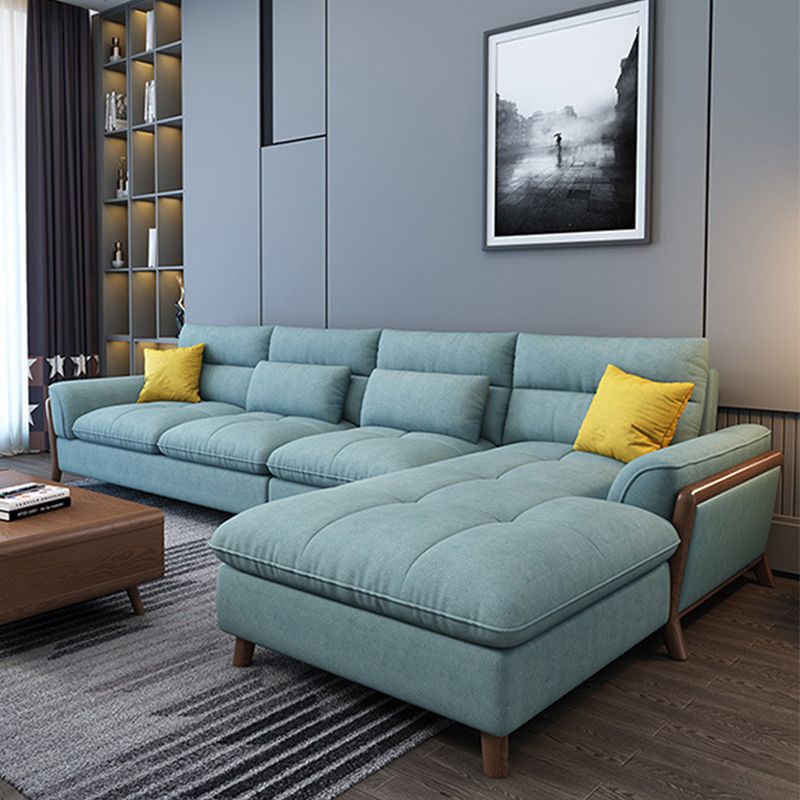 Nordic Cushions Pillow Top Arm Living Room Fabric Stationary Seating