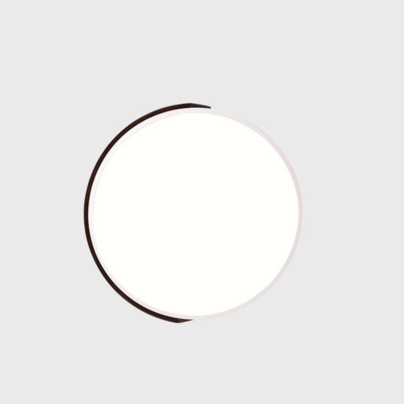 Plafonnier LED en acrylique blanc à 1 lumière, plafonnier géométrique moderne à montage en surface