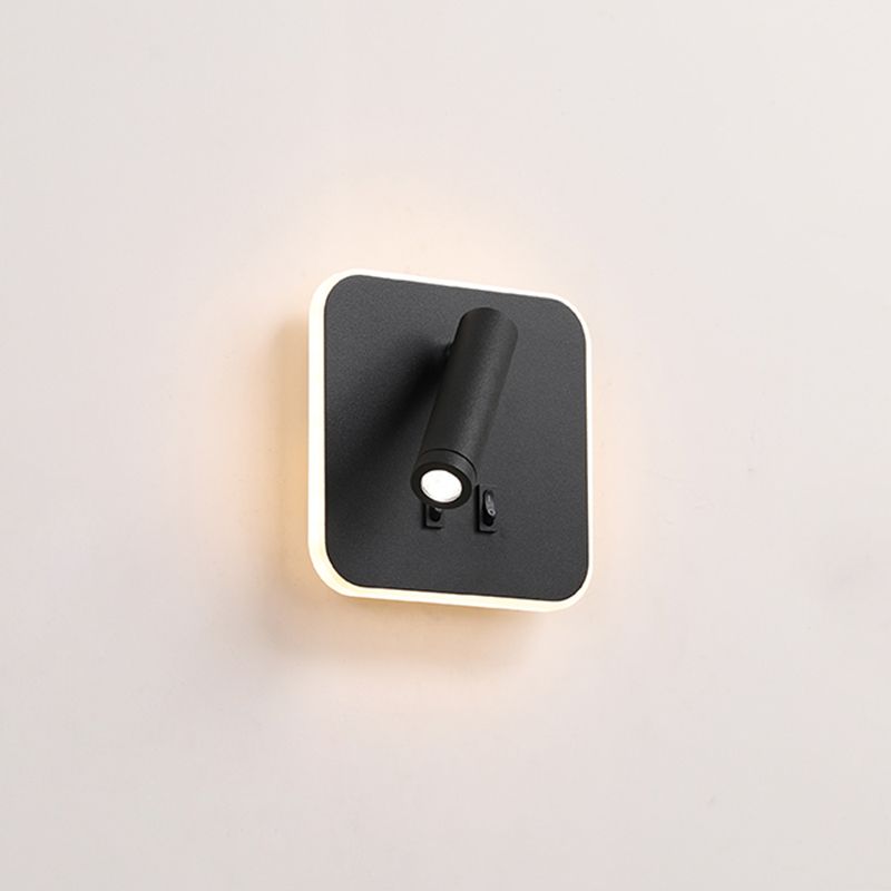 2-Lichtquadratische LED-Wandleuchten in der modernen Einfachheit gefrostete Aluminium-Lesewandlampe für Schlafzimmer