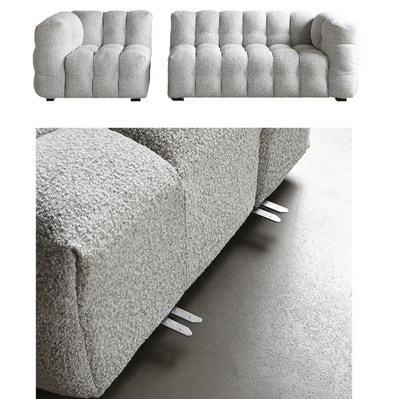 Contemporary Wooden Standard Sofa Tuxedo Arm Tight Back Sofa