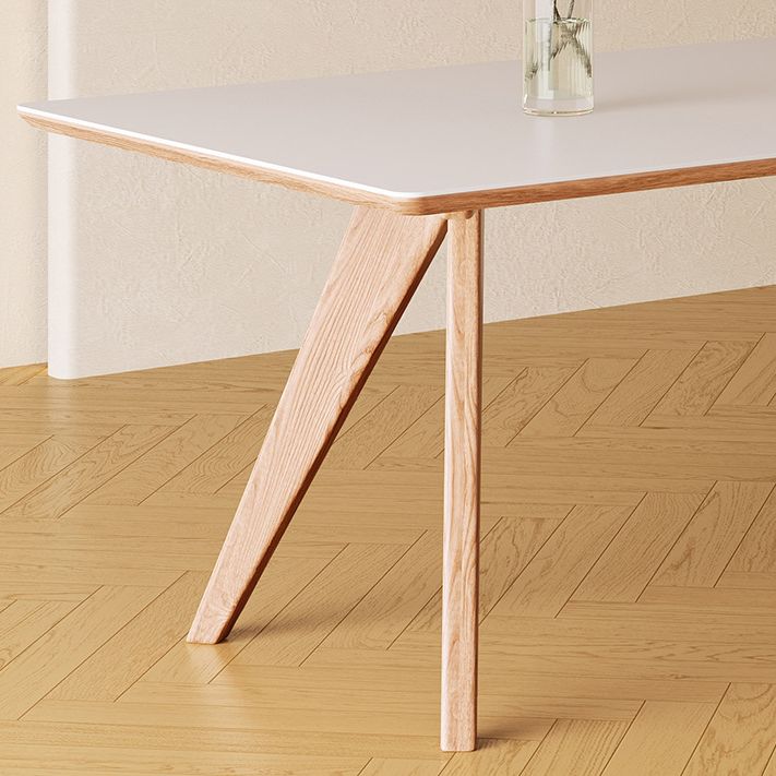 Medieval Modern Stone Dining Table 4 Ash Legs Table for Dining Room
