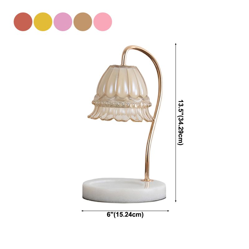 1 Light Bell Table Lighting Modern Style Glass Table Lighting for Bedroom