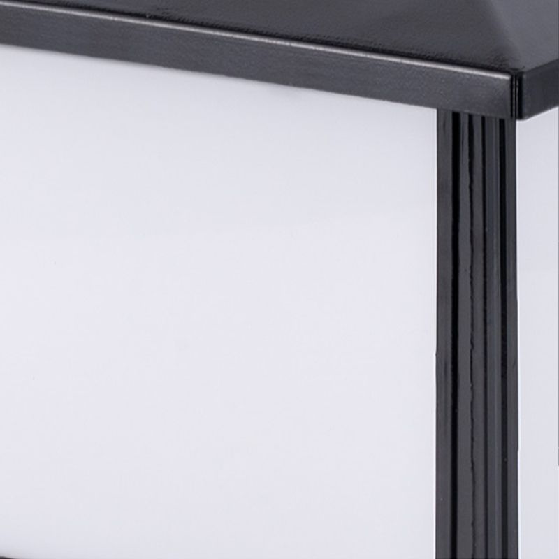 Contemporary Pillar Light Minimalist LED Solar Lighting Fixture for Garden