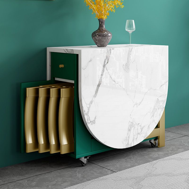 1/2/3/7 Pcs Modern Dining Room Set with Oval MDF Table Dining Furniture Set