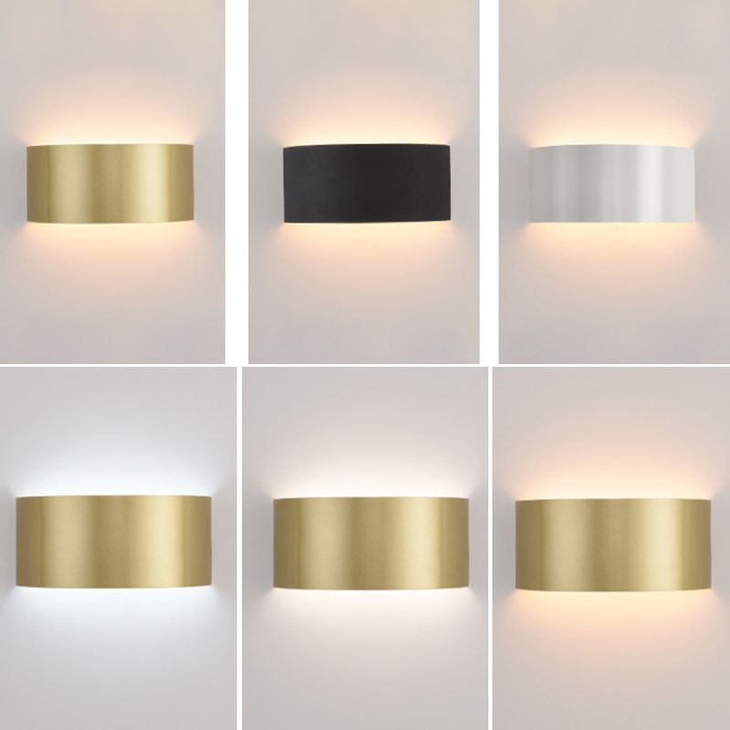 1-Light Geometric Sconce Modern Metal Sconce Light for Living Room
