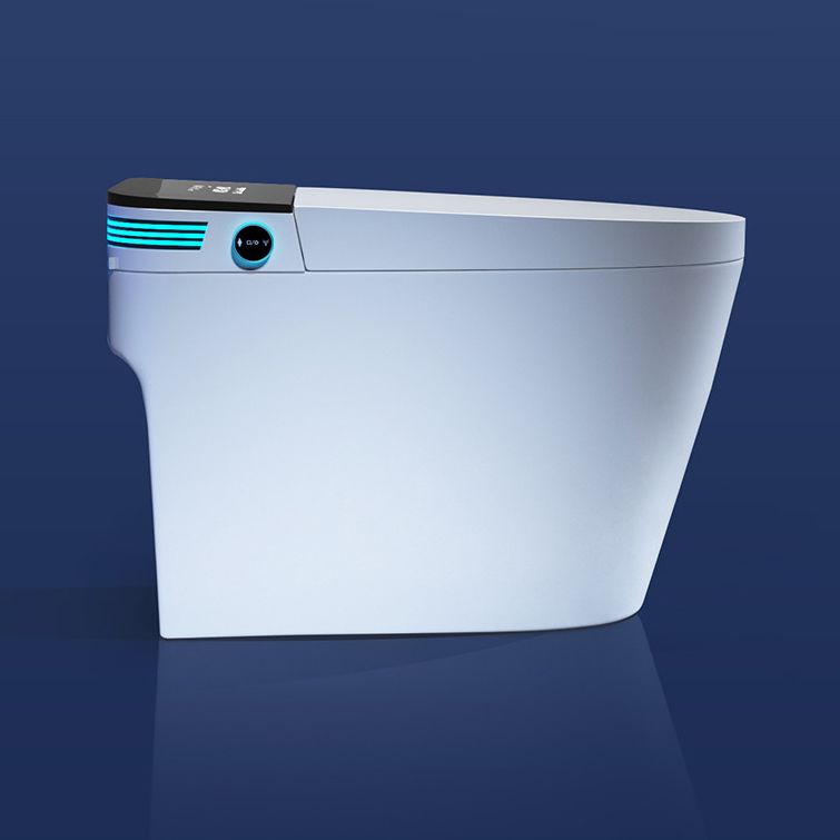 Contemporary One Piece Toilet Concealed Tank Toilet Bowl with Seat for Washroom