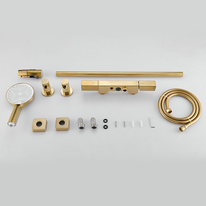 Modern Shower Head Combo Brass Adjustable Shower Head Wall Mounted Shower Faucet