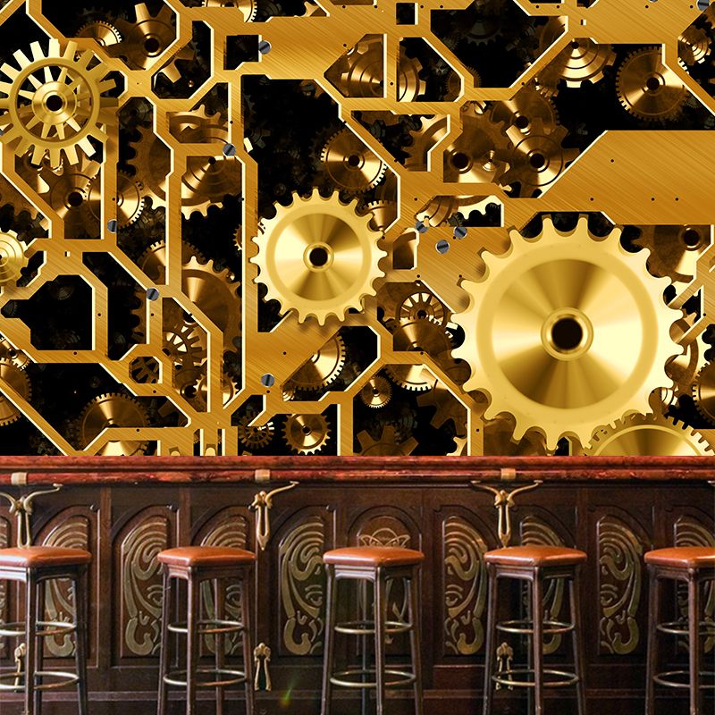 Cool Metal Gear Murals Wallpaper for Bedroom, Waterproofing, Custom Size Available