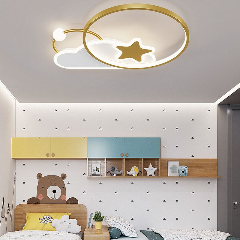 Modern Flush Mounted Ceiling Lights with Acrylic Shade LED Flush Mount Ceiling Lighting