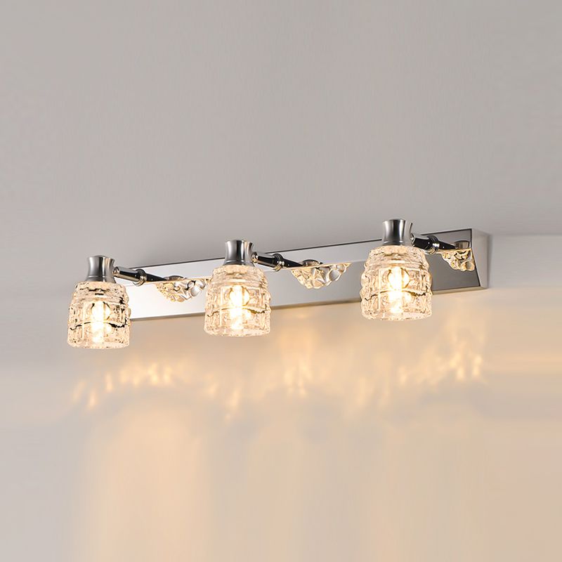 Make -up -Spiegel leichter moderner einfacher Stil Edelstahlspiegel Lampenlampe für Badezimmer