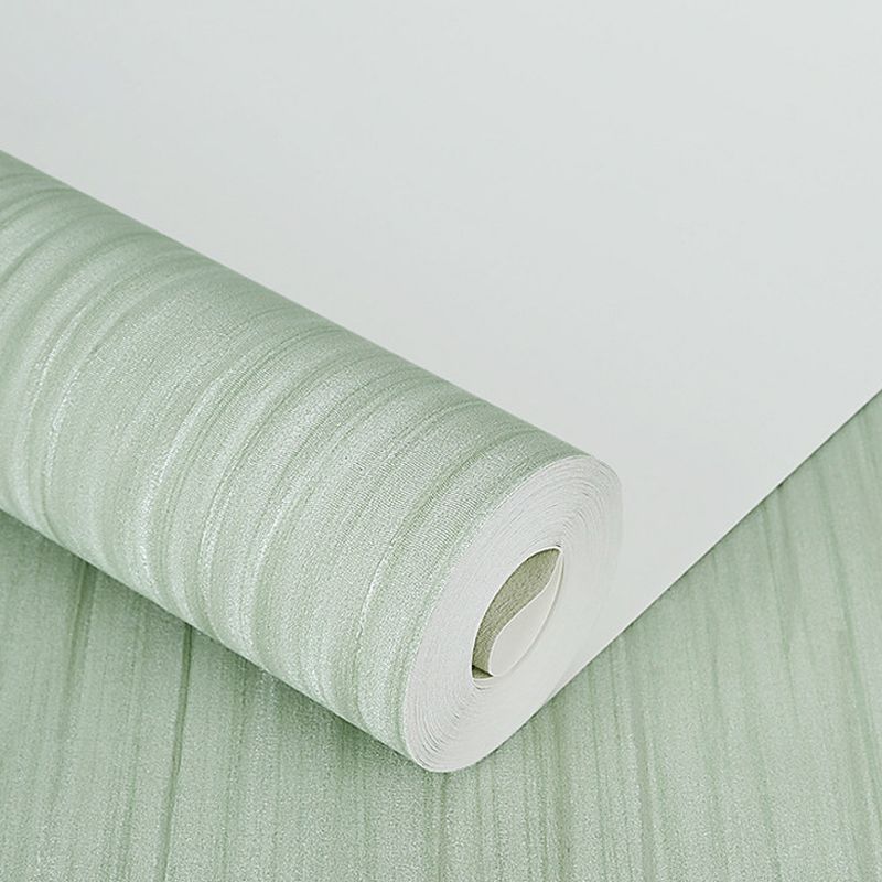 Solid Color Contemporary Wallpaper 33' L x 20.5" W Striped Wall Covering for Bedroom