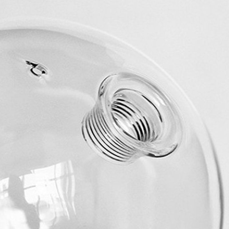 Black Island Lights Modern Multi-Head Restaurant Hanging Lampen met Globe Glass Shade