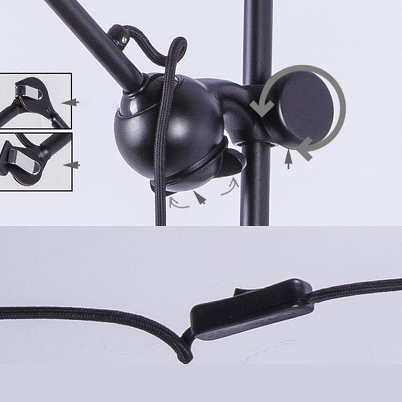 Modern Wall Sconce Linear Shape Reading Wall Light with Metal Shade for Bedroom