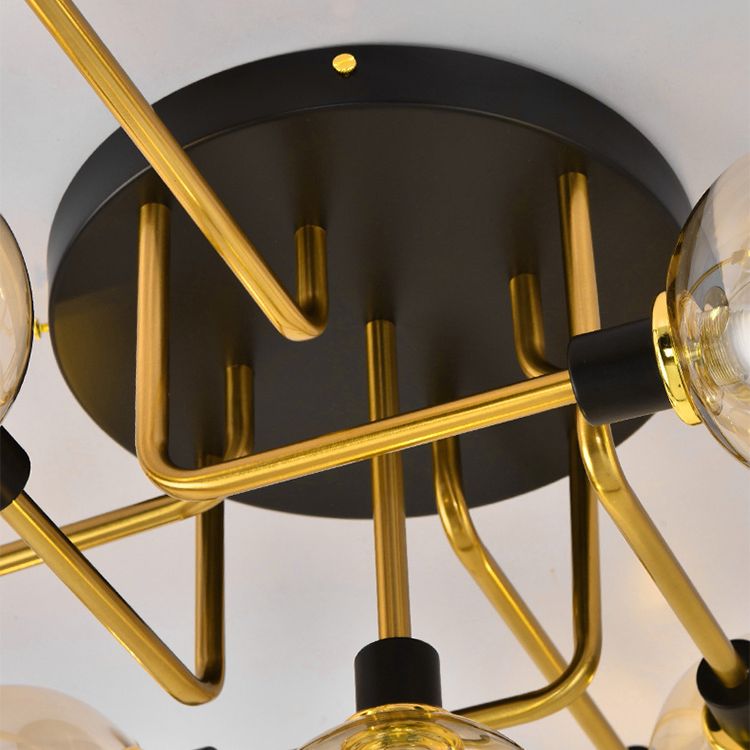 Glass Globe Ceiling Mount Light Fixture Minimalist Style Ceiling Flush Mount Light