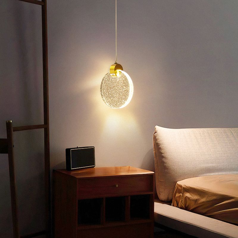 Geometrieformglas hängende Deckenleuchten moderne Style -Anhängerleuchten in Gold