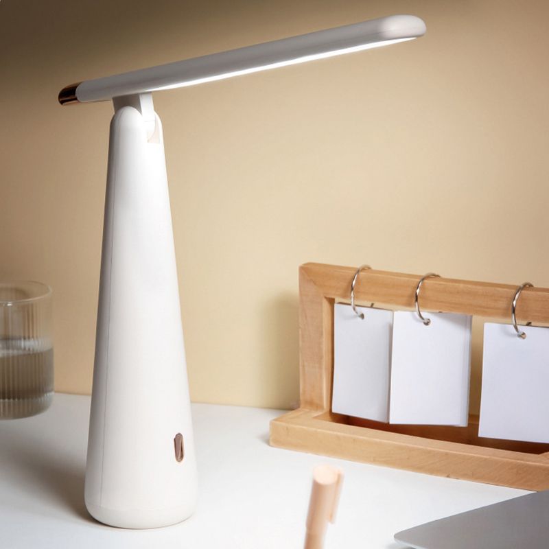 Tapered Collapsible LED Table Lamp Nordic Macaroon Style Dimmable Nightstand Light