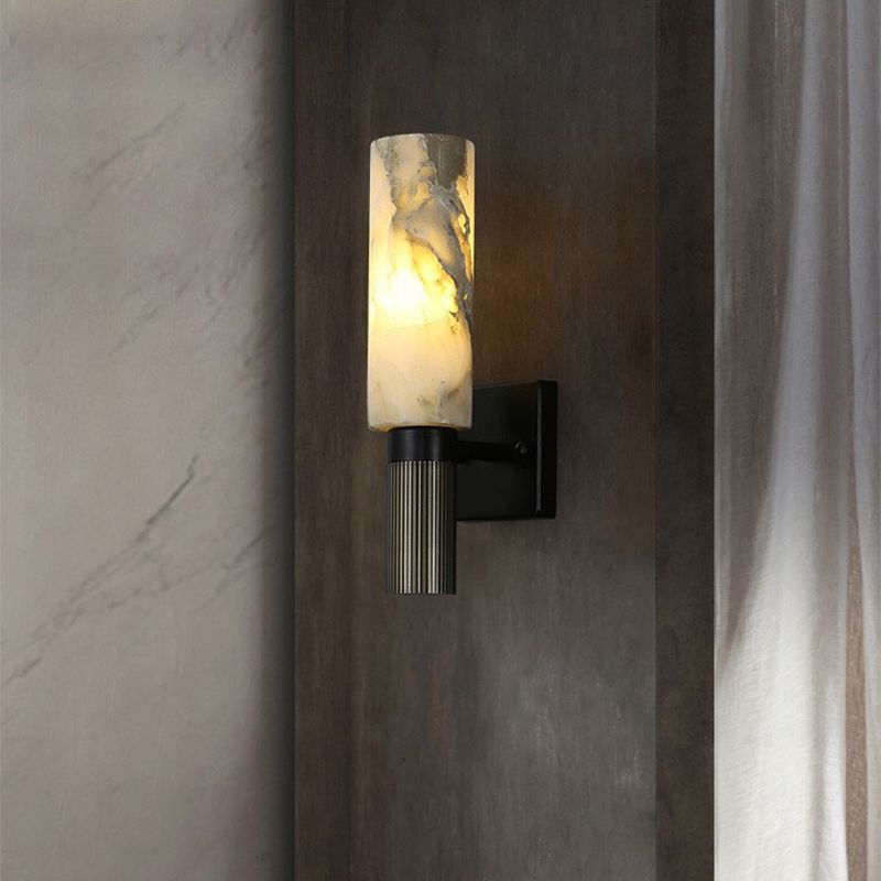 Moderne Marmorwandleuchten Ein-Bulb-Wandleuchte für Schlafzimmer Wohnzimmer