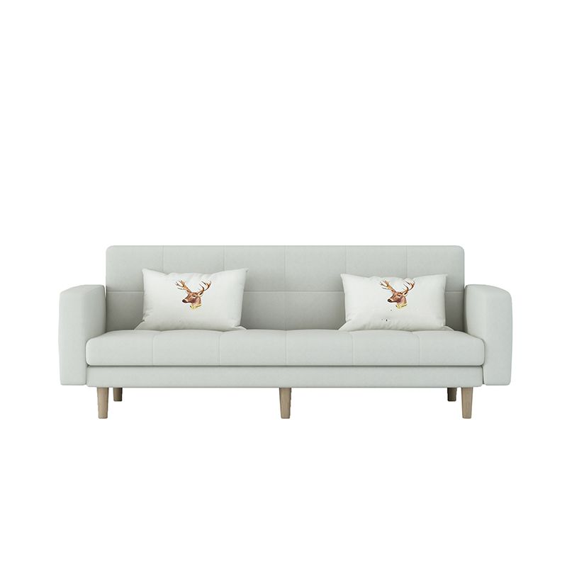 Scandinavian Seating Living Room Square Arm Biscuit Back Standard Settee